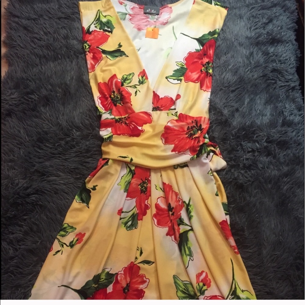 Summer yellow dress